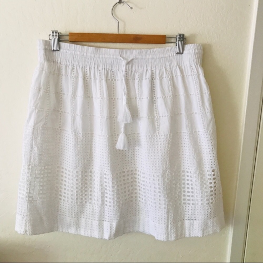 Tommy Bahama Eyelet Drawstring Skirt